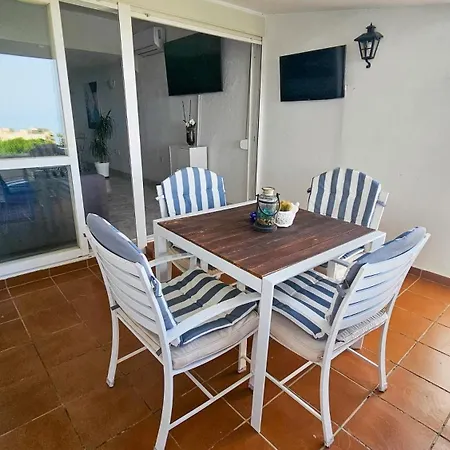 Duplex Con Vistas Al Mar, Playa Y Puerto A Pasos Lägenhet *